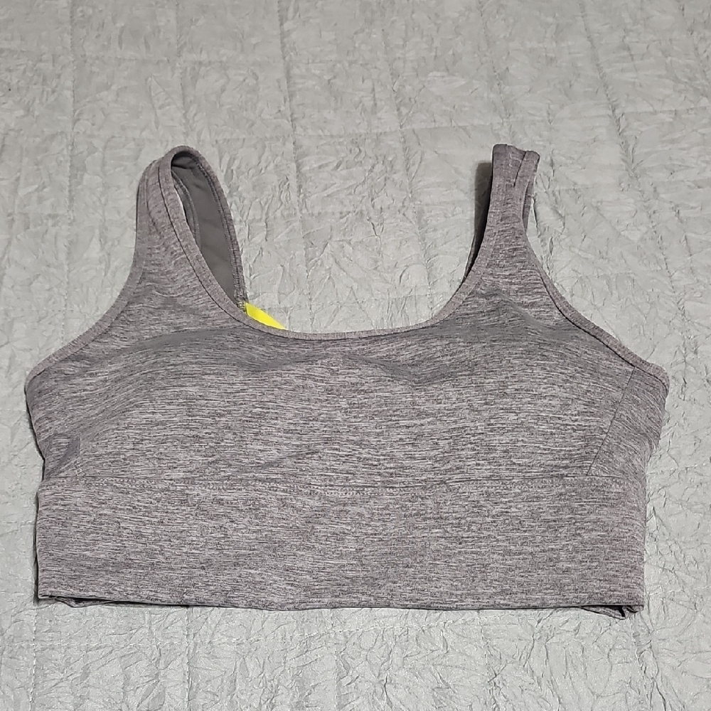 ZYIA Heather Gray Seamless Sports Bra